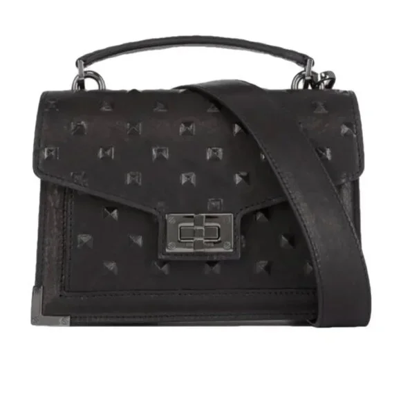 The Kooples Emily Small Bag in Black Stud-Effect Leather – NWT - Picture 2 of 8